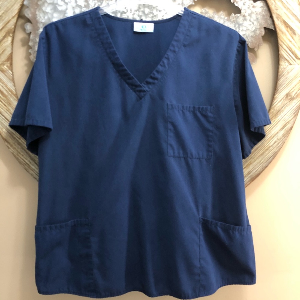 SB Brand Scrub Top, Navy, women’s plus size 2XL
